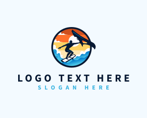 Foil Surfing - Water Foil Surfing logo design