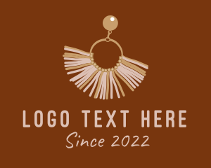 Lux - Boho Pearl Earring logo design