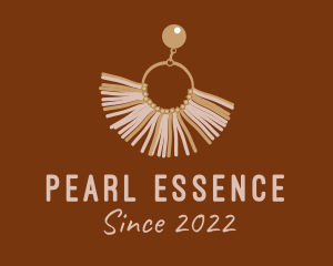 Pearl - Boho Pearl Earring logo design