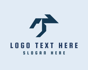 Typography - Modern Tech Letter T logo design