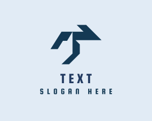 Modern Tech Letter T logo design