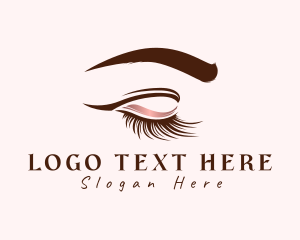 Eyelashes - Fashion Beauty Stylist logo design