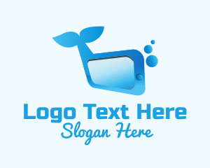 Mobile App - Blue Whale Tech App logo design