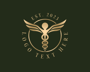 Medical Technology - Medical Healthcare Caduceus logo design
