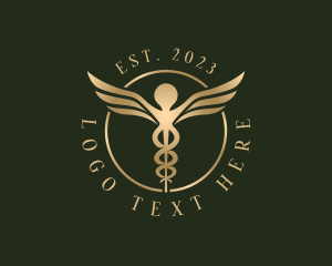 Laboratory - Medical Healthcare Caduceus logo design