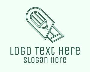 Green Pencil Cutter  Logo