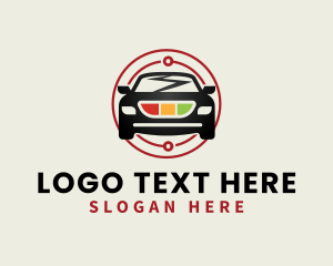 Transportation - Electric Car Transportation logo design
