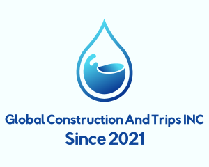 Water Conservation - 3d Water Droplet logo design