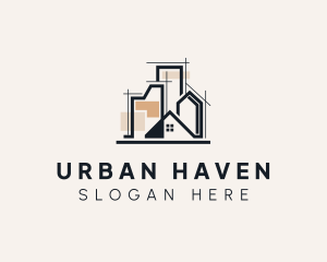 House Building Structure logo design