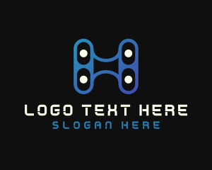 Cyber - Tech Drone Camera logo design