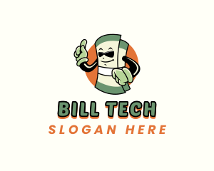 Bill - Money Dollar Bill logo design