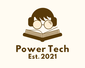 Educational - Boy Reading Book logo design