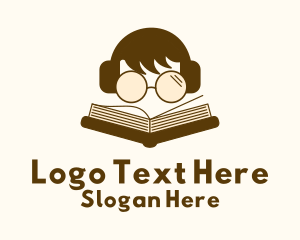 Boy Reading Book Logo