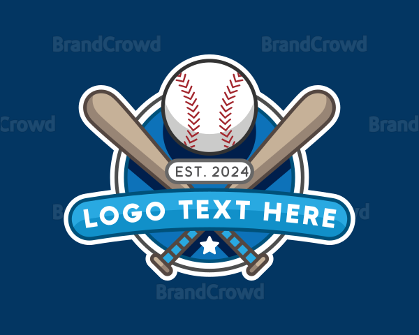 Baseball Sports League Logo