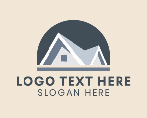 Rental - Residential Roofing Contractor logo design