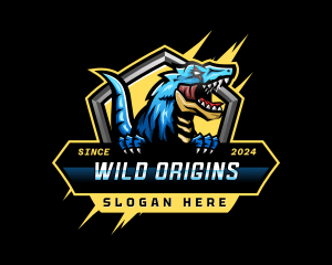 Wild Dinosaur T Rex logo design