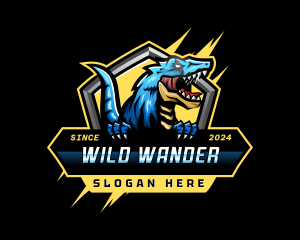 Wild Dinosaur T Rex logo design