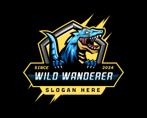 Wild Dinosaur T Rex logo design