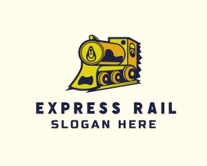 Railway - Soda Can Train Express logo design