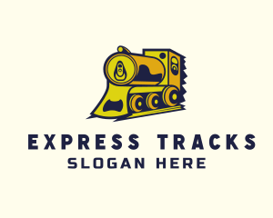 Soda Can Train Express logo design