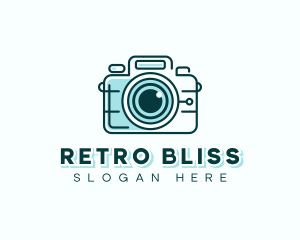 Nostalgia - Photographic Camera Lens logo design