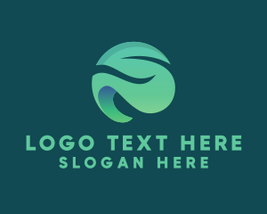 Veggie - Green Leaf Letter S logo design