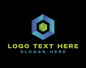 3d - 3D Cube Hexagon Technology logo design