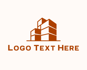 Isometric - Box Building Realty logo design