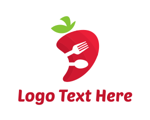 Vegetable - Spicy Chili Restaurant logo design