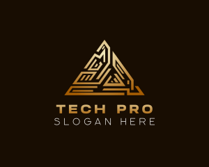 Developer - Technology Developer Pyramid logo design