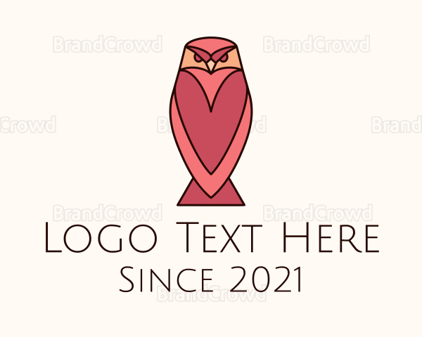 Angry Owl Bird Logo
