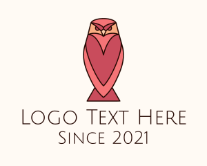 Angry Owl Bird logo design