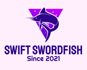 Starry Night Swordfish logo design