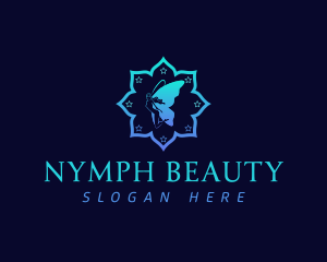 Nymph - Magical Fairy Wings logo design