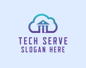 Server - Cloud Tech Server logo design