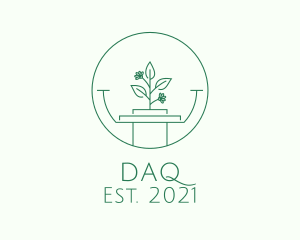 Eco - Garden Plant Pillar logo design