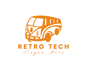 Old Retro Van Transportation logo design