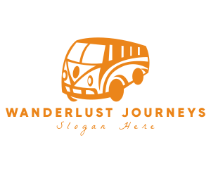 Roadtrip - Old Retro Van Transportation logo design