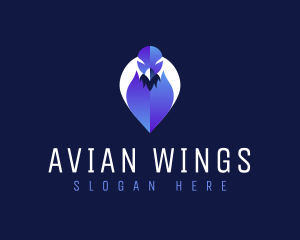Avian Direction Pin logo design