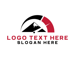 Gas Station - Gauge Outdoor Mountain logo design