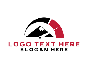 Speed - Gauge Outdoor Mountain logo design