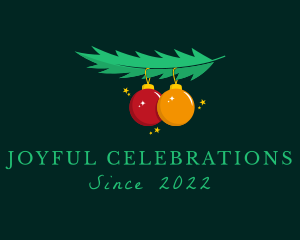Festivity - Christmas Ball Mistletoe logo design