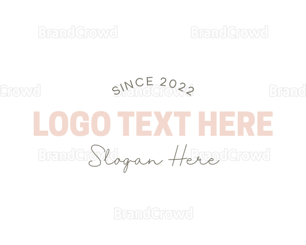 Clean Feminine Wordmark Logo