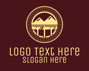 Tourism - Vintage Mountain View logo design