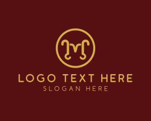 Luxury Marketing Letter M logo design