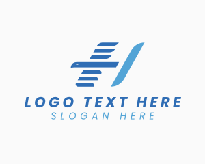 Avian - Eagle Bird Flight Letter H logo design