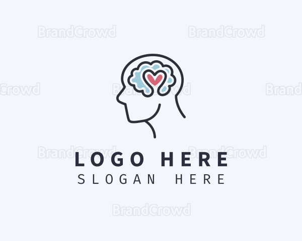 Mental Health Brain Therapy Logo