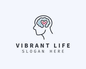 Mental Health Brain Therapy logo design