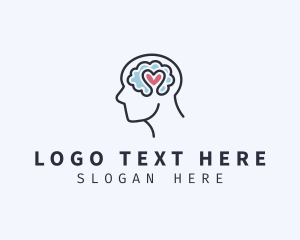 Psychology - Mental Health Brain Therapy logo design