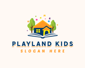 House Daycare Learning logo design